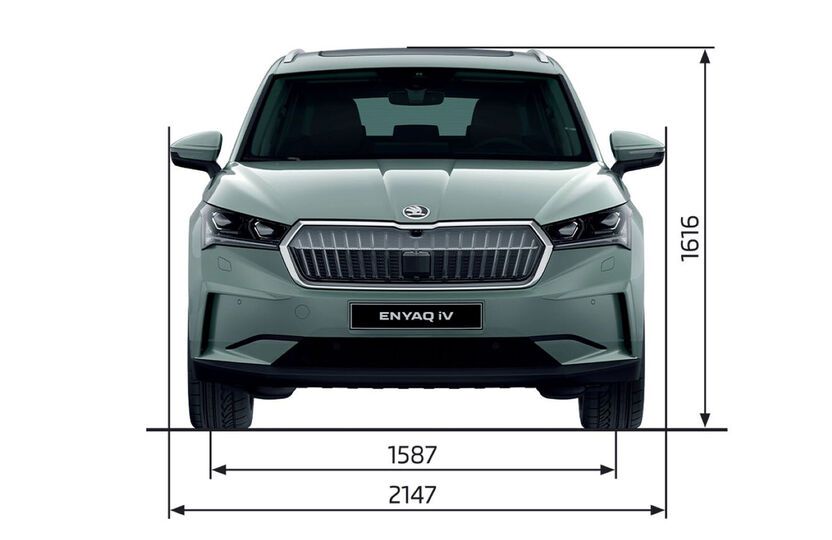 Abmessungen des Škoda Superb Combi in Heckansicht